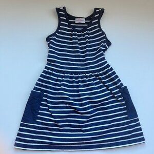 Hanna Andersson Size 5 Navy Striped Tank Dress